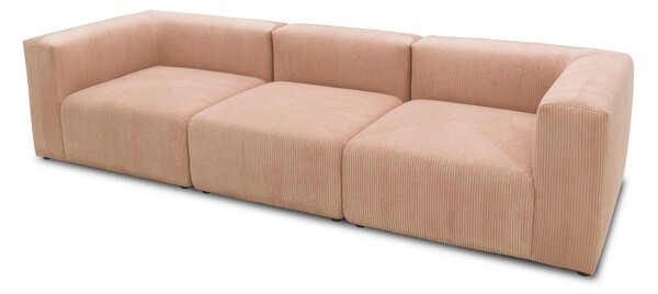 TŘÍMÍSTNÁ POHOVKA, textil, růžová, barva růžového zlata MID.YOU - Pohovky, Online Only