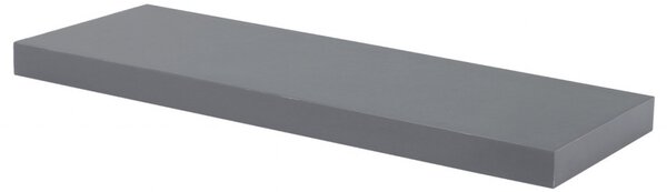 Polička nástěnná 60 cm, MDF, barva šedý vysoký lesk, baleno v ochranné fólii P-001 GREY