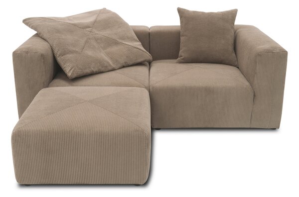 ROHOVÁ SEDAČKA, textil, jílová barva MID.YOU - Online Only sedačky, Online Only