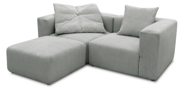 ROHOVÁ SEDAČKA, textil, světle šedá MID.YOU - Online Only sedačky, Online Only