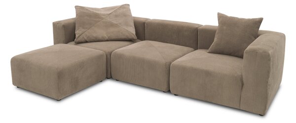 ROHOVÁ SEDAČKA, textil, jílová barva MID.YOU - Online Only sedačky, Online Only