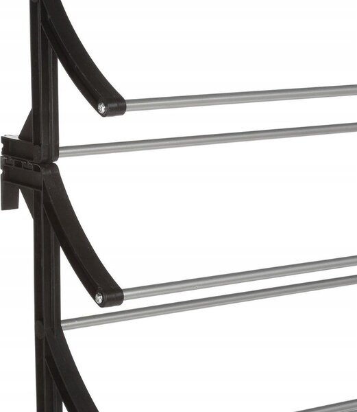 Stojan na boty 5five Simply Smart 60,6 x 181 x 19 cm černo-stříbrný