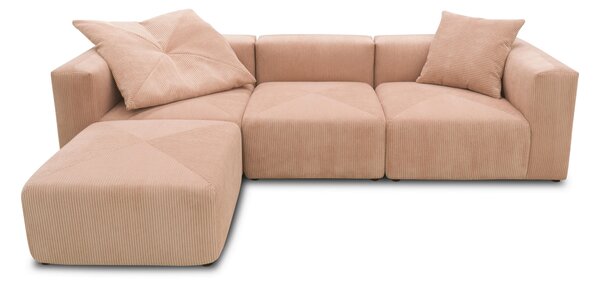 ROHOVÁ SEDAČKA, textil, růžová, barva růžového zlata MID.YOU - Online Only sedačky, Online Only