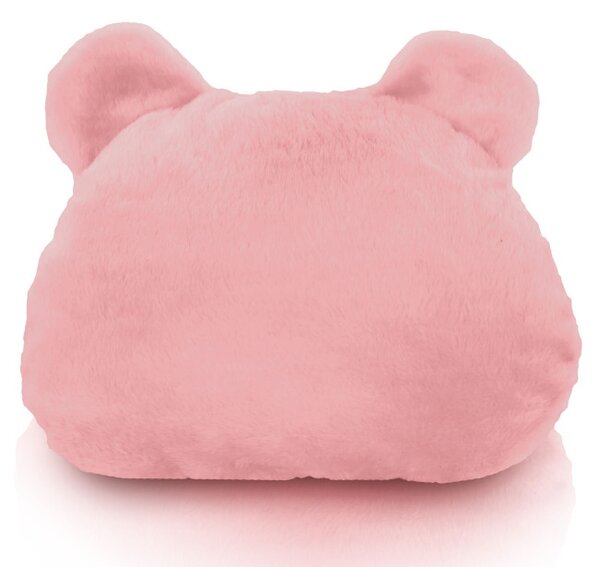 Plyšová podnožka TEDDY Yeti růžová