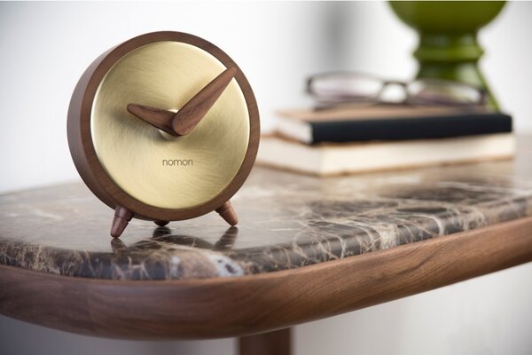 Designové stolní hodiny Nomon Atomo Gold 10cm