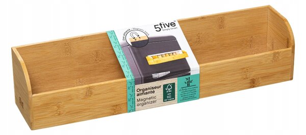 Bambusový KUCHYŇSKÝ ORGANIZÉR POLICE s magnetem 44x10 cm