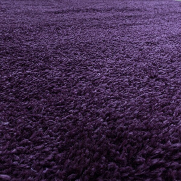 Koberec Fluffy Super Soft fialový kruh