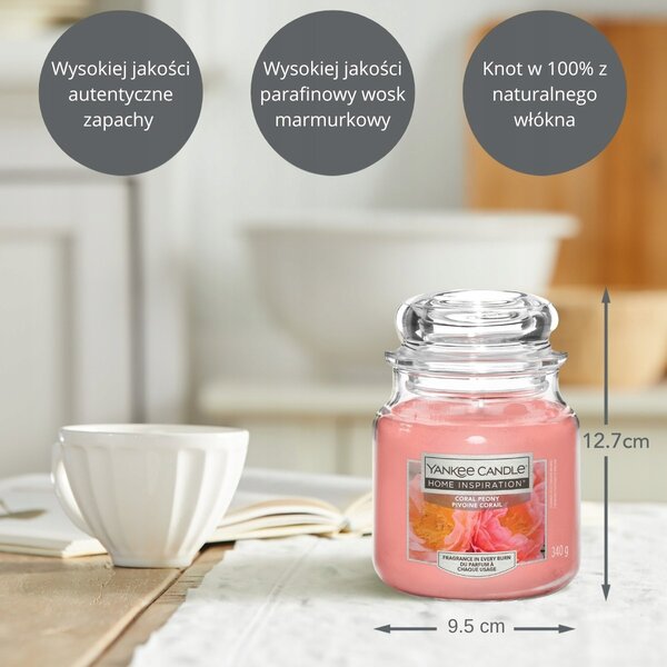 Parafínová vonná svíčka Coral Peony Yankee Candle
