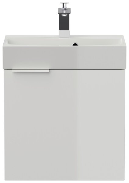 KOUPELNA PRO HOSTY, vysoce lesklá bílá, 50 cm MID.YOU - Koupelnové série, Online Only