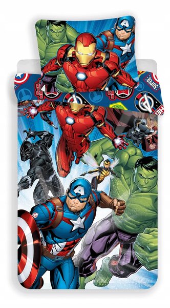Sada povlečení Jerry Fabrics Avengers 140x200 cm se zipem