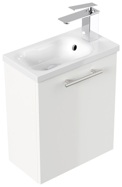 KOUPELNA PRO HOSTY, vysoce lesklá bílá, 40 cm MID.YOU - Koupelnové série, Online Only