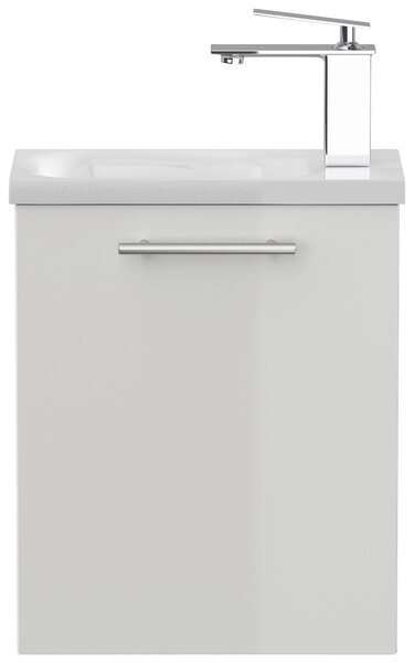 KOUPELNA PRO HOSTY, vysoce lesklá bílá, 40 cm MID.YOU - Koupelnové série, Online Only