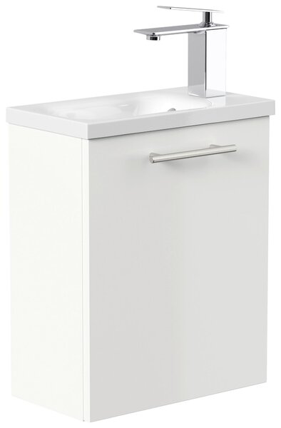 KOUPELNA PRO HOSTY, vysoce lesklá bílá, 40 cm MID.YOU - Koupelnové série, Online Only