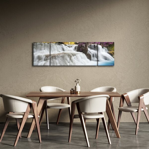 Obraz Erawan vodopádu v lese (170x50 cm)