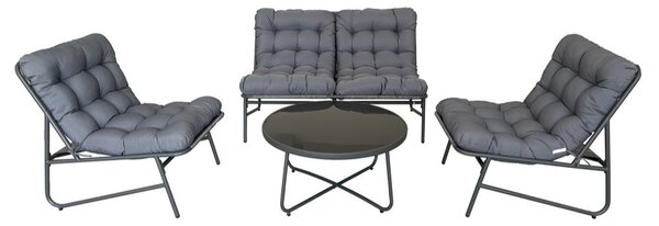 Garden Point Amora Coffee 4 antracitová sada zahradního nábytku