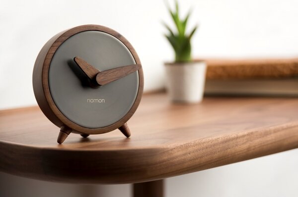 Designové stolní hodiny Nomon Atomo Graphite 10cm