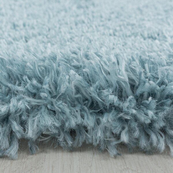Koberec Fluffy Super Soft azurový kruh