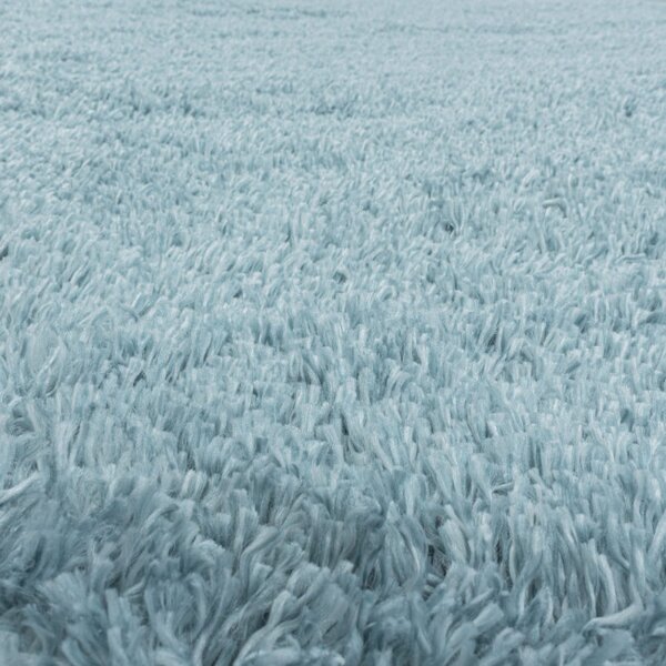 Koberec Fluffy Super Soft azurový kruh