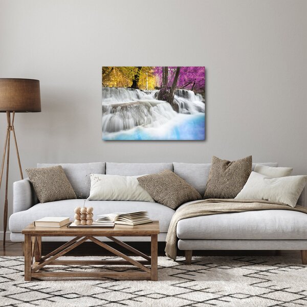 Obraz Erawan vodopádu v lese (70x50 cm)