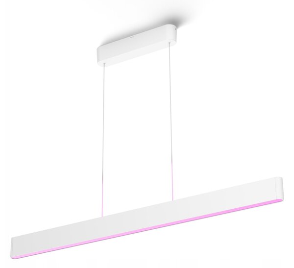 Závěsné Stropní Svítidlo ENSIS Bílé 79W CCT RGB PHILIPS HUE Bluetooth Zigbee