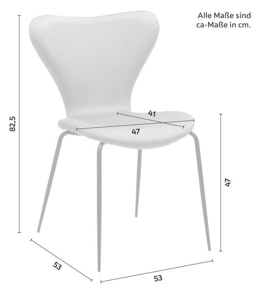 Jídelní židle ALICIA světle šedá