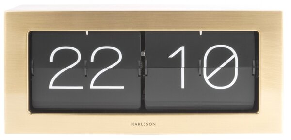 Designové nástěnné/stolní překlápěcí hodiny 5642GD Karlsson 37cm