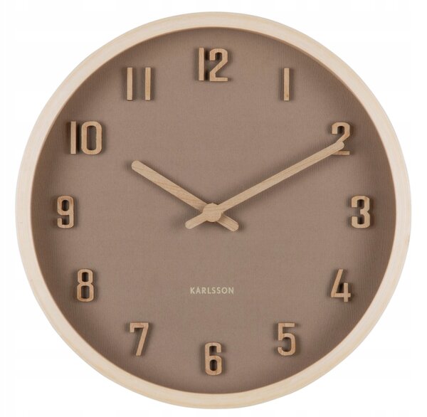 Nástěnné hodiny Karlsson béžové 22cm
