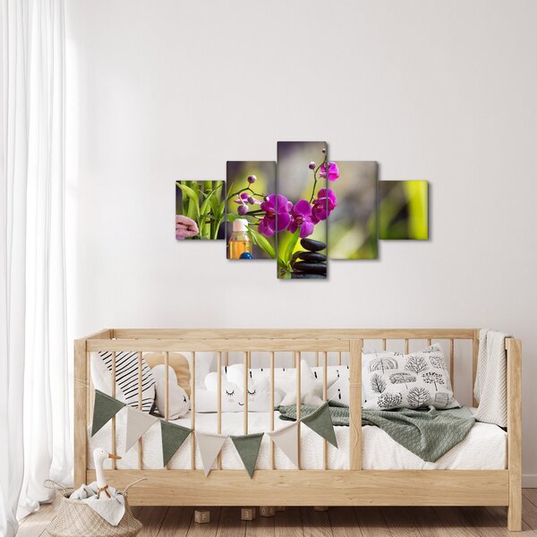 Obraz - spa and stones (125x70 cm)