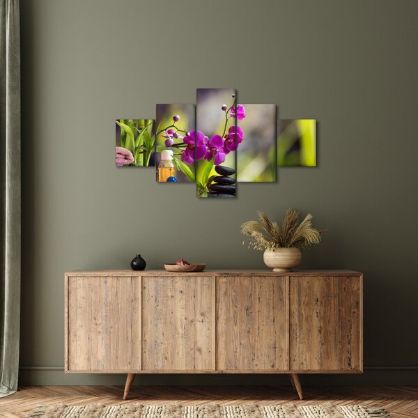 Obraz - spa and stones (125x70 cm)