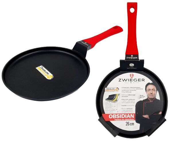 Pánev na palačinky Zwieger Obsidian 26 cm s nepřilnavým povrchem