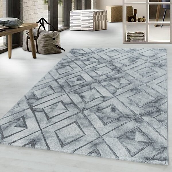 Koberec Naxos romby šedý