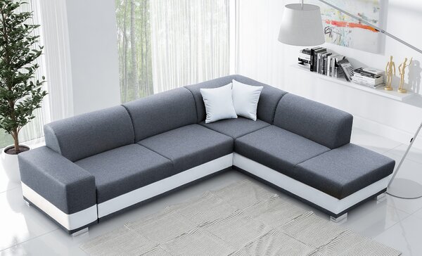 Rohová sedací souprava Darcia (šedá) (P). Akce -20%