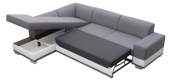 Rohová sedací souprava Darcia (šedá) (L). Akce -20%