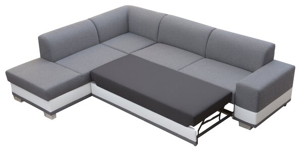 Rohová sedací souprava Darcia (šedá) (L). Akce -20%