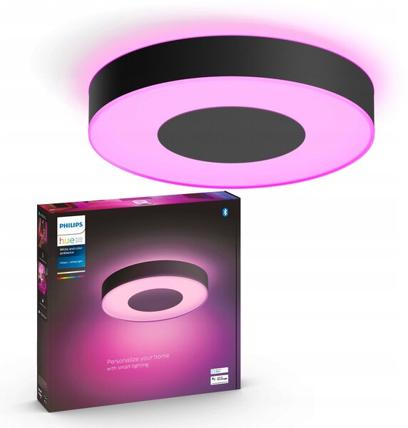 Stropní svítidlo Philips Hue White and Colour Ambiance Infuse velké Černé
