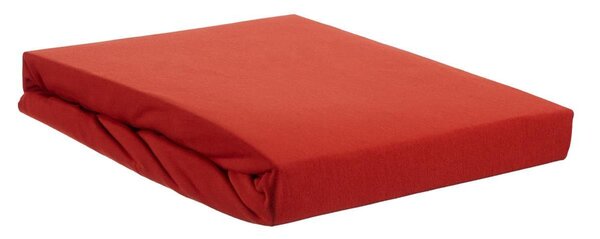 Beddinghouse Premium Jersey prostěradlo, červené, 90x200cm (pohodlné prostěradlo)