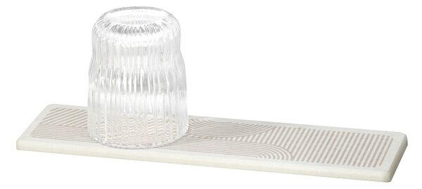 Béžová z křemeliny odkapávací podložka na nádobí 30x8 cm Damon – Wenko