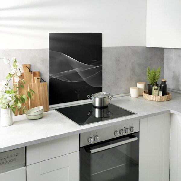 Kryt na zeď u sporáku z tvrzeného skla 70x60 cm Smoke – Wenko