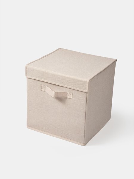 Sinsay - Skládací úložný box s rukojetí a víkem - béžová