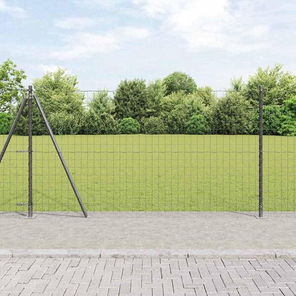 Ocelový plotový panel Gaashek, rozměry 10 x 1,2 metru, s PVC povlakem, odolný vůči povětrnostním vlivům a korozi, tloušťka 18 mm, barva šedá
