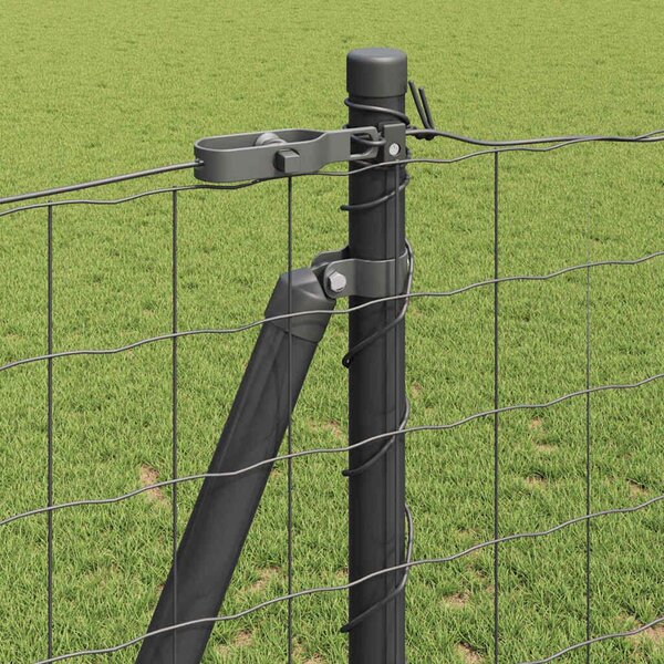 Ocelový plotový panel Gaashek, rozměry 10 x 1,2 metru, s PVC povlakem, odolný vůči povětrnostním vlivům a korozi, tloušťka 18 mm, barva šedá