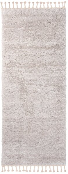 Makro Abra Koberec Běhoun Shaggy VERSAY EJF 6365A Světle šedý Rozměr: 70x350 cm