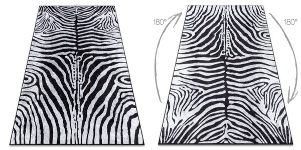 Koberec MIRO 51331.803 zebra, černý / bílý