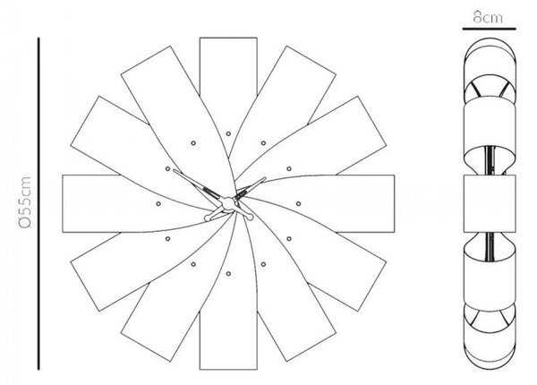 Designové nástěnné hodiny Nomon Ciclo CIMG mix 55cm