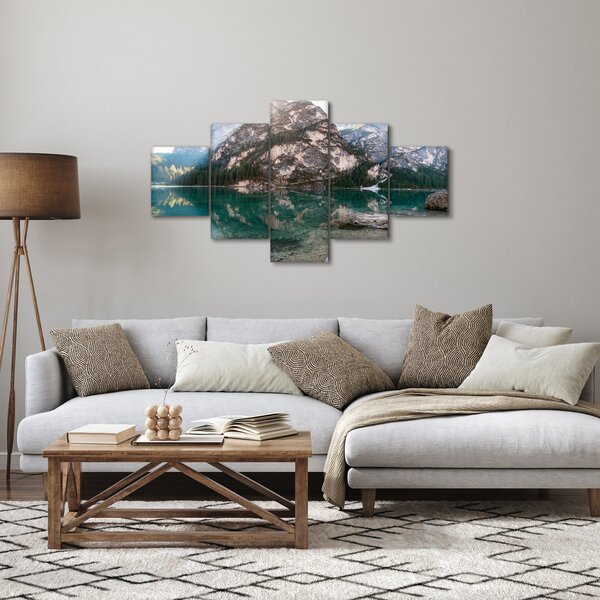 Obraz horského jezera (125x70 cm)