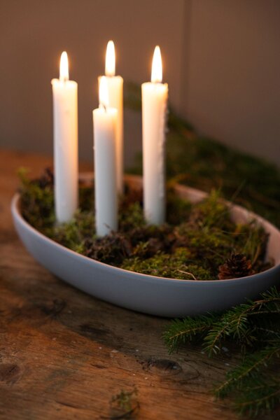 Adventní keramický svícen Gullholmen Light Grey Storefactory Scandinavia