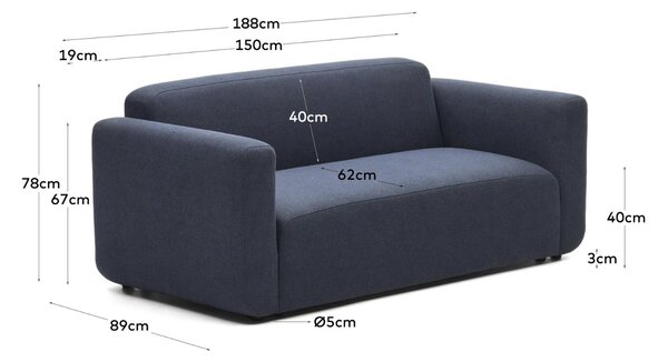 Kave Home Modulární pohovka Neom 188 cm
