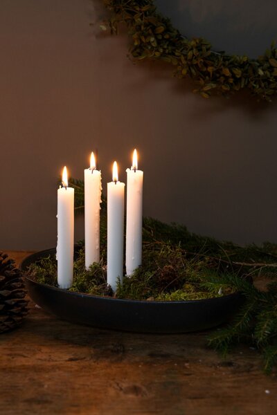 Adventní keramický svícen Gullholmen Glossy Black Storefactory Scandinavia