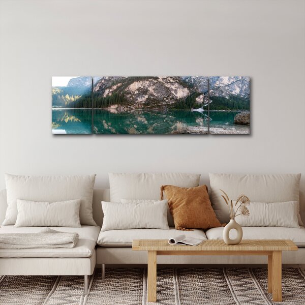 Obraz horského jezera (170x50 cm)