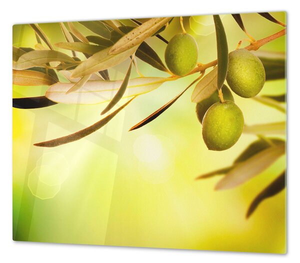 Ochranná deska zelené olivy - 40x40cm / Bez lepení na zeď